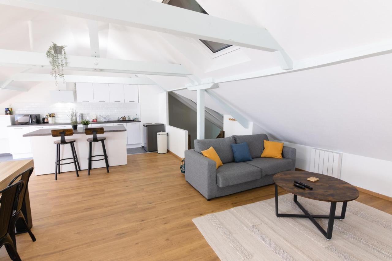 Appartement Atypique Proche Gare/ Dans L'Hyper-Centre Spacieux Pour 6P Au Coeur De Mulhouse Exterior photo